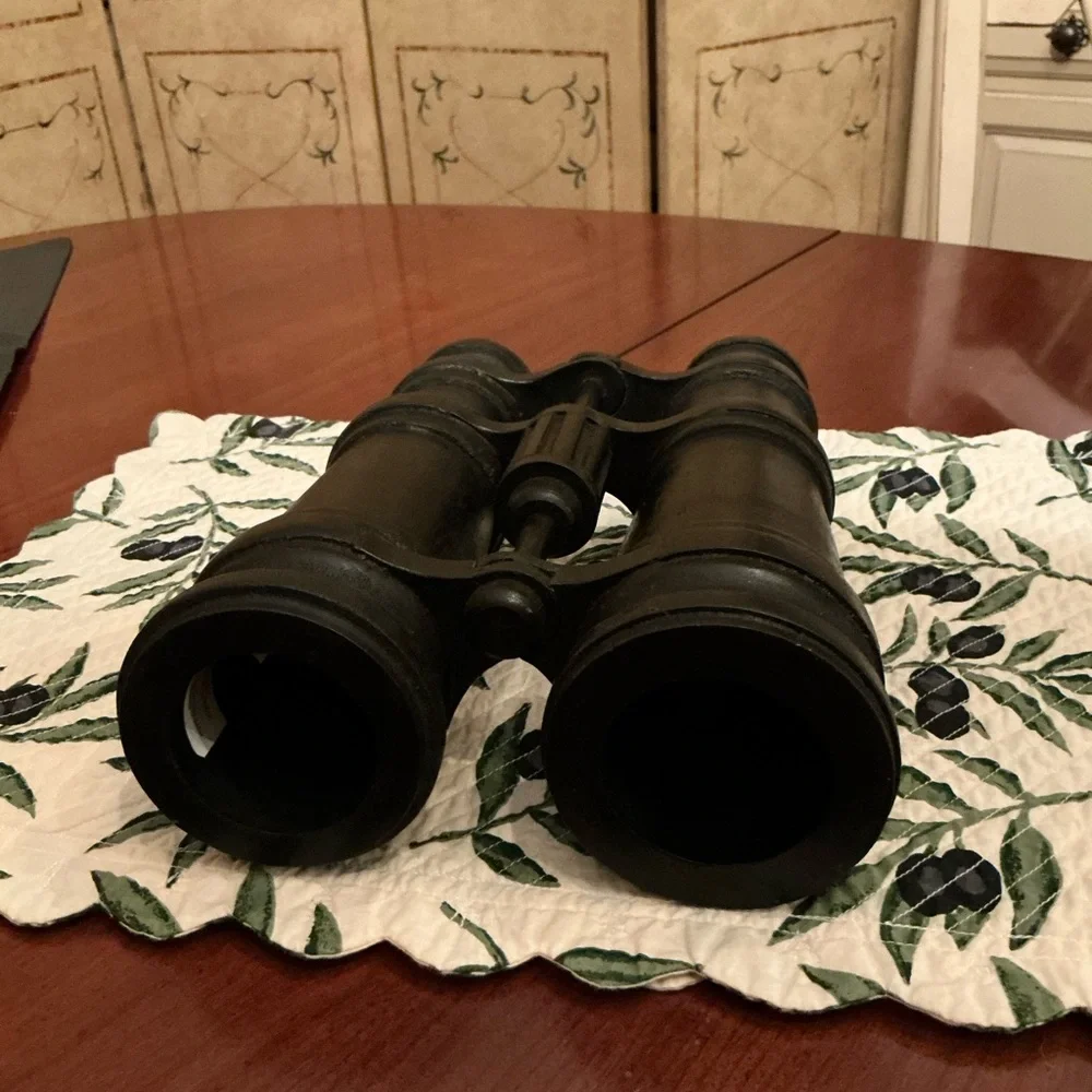 Pottery Barn Black Binoculars Accent Decor Wood
